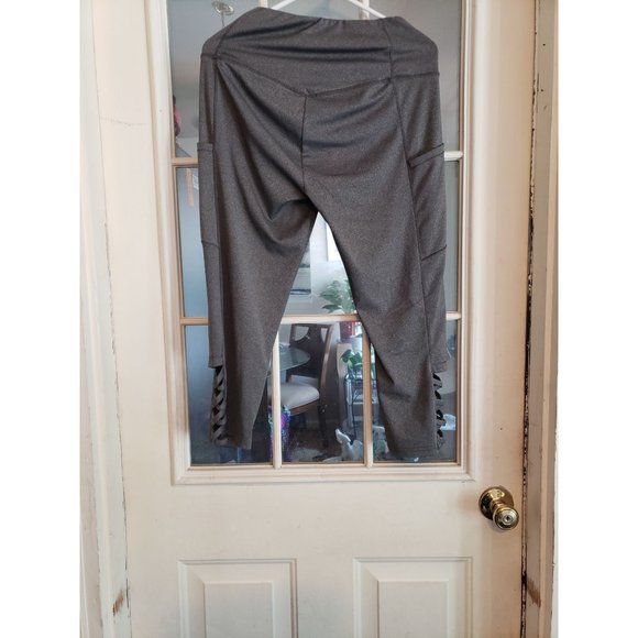 Shosho Gray Strecth Pants Women Size Large - Picture 3 of 3